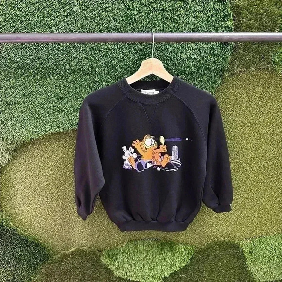 Vintage Tops - Vintage 1978 Garfield Crewneck Size XS